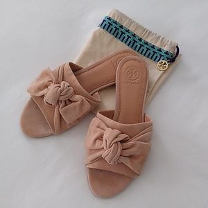 Tory Burch Annabelle Bow Slides Size 7